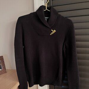 Lauren, Ralph Lauren Medium Black Cotton Sweater in very good condition